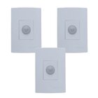 Kit Sensor De Presença | Embutir Sem Chave | Lente 180º | 6 F